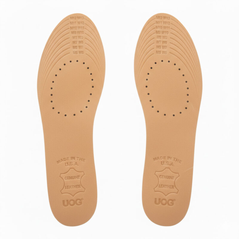 UOG (United One) Genuine Leather Insoles for Men & Women – 5-in-All Wellness Leather Insoles. The World's First Award Winning at CES 2026! Ultra-Thin, Odor-Free Fit with Black Diamond Carbon | Trim-to-Fit for Dress Shoes & Heels | 100% Cowhide Leather | Made in The USA