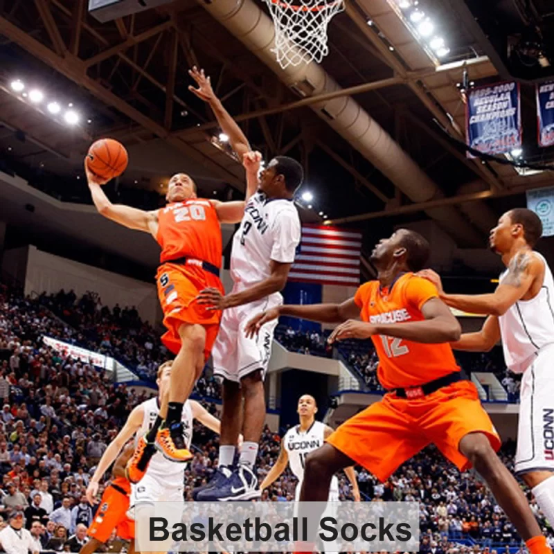 UOG (United One) Pro Basketball Socks – Muscle-Activating Athletic Socks with Arch Support, Boost Agility & Performance, Injury Prevention & Risk Reduction, All Sports for Men & Women, Breathable, Made in the U.S.A.  (Basketball)