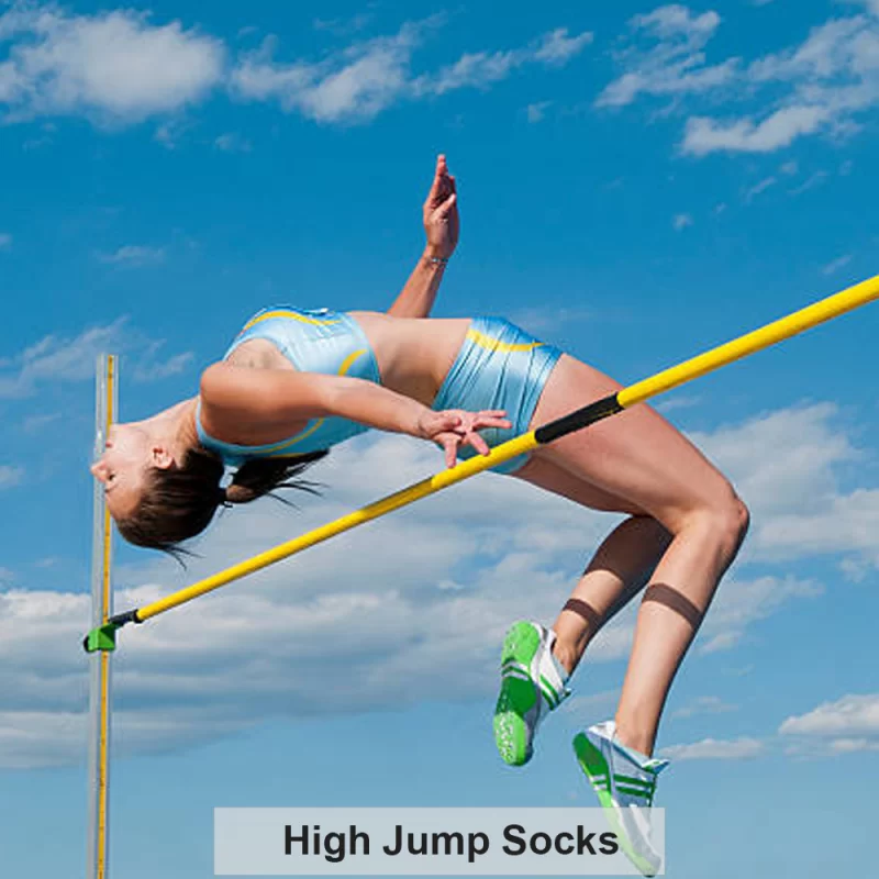 UOG (United One) Pro High Jump Socks – Muscle-Activating Athletic Socks with Arch Support, Boost Jump Height & Stability, for Track & Field, for men & women, Made in the U.S.A. (High Jump)