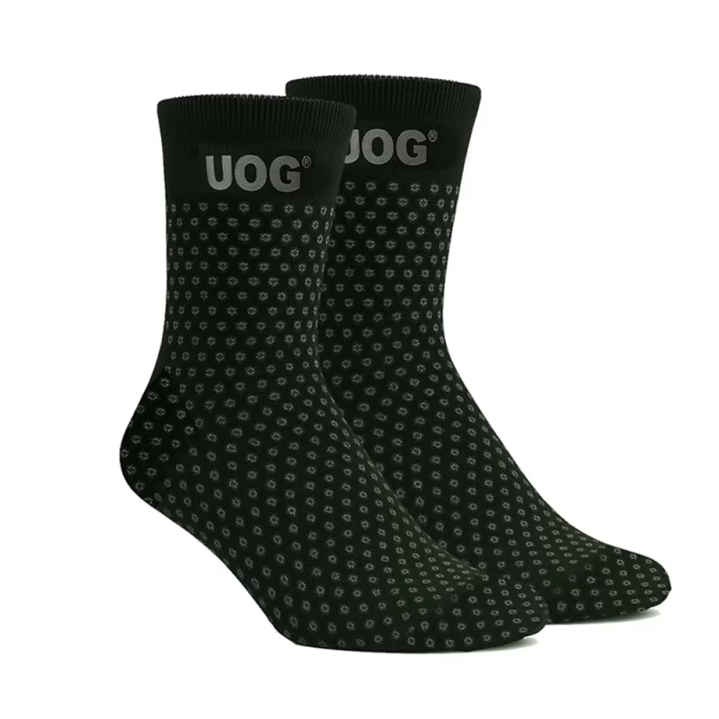 UOG (United One) Diabetes Socks for Men & Women – Circulation Support, Pain Relief for Neuropathy, Cold Feet & Swelling, Injury Prevention & Risk Reduction – Black Diamond Carbon Technology, Non-Slip Grip, Made in USA