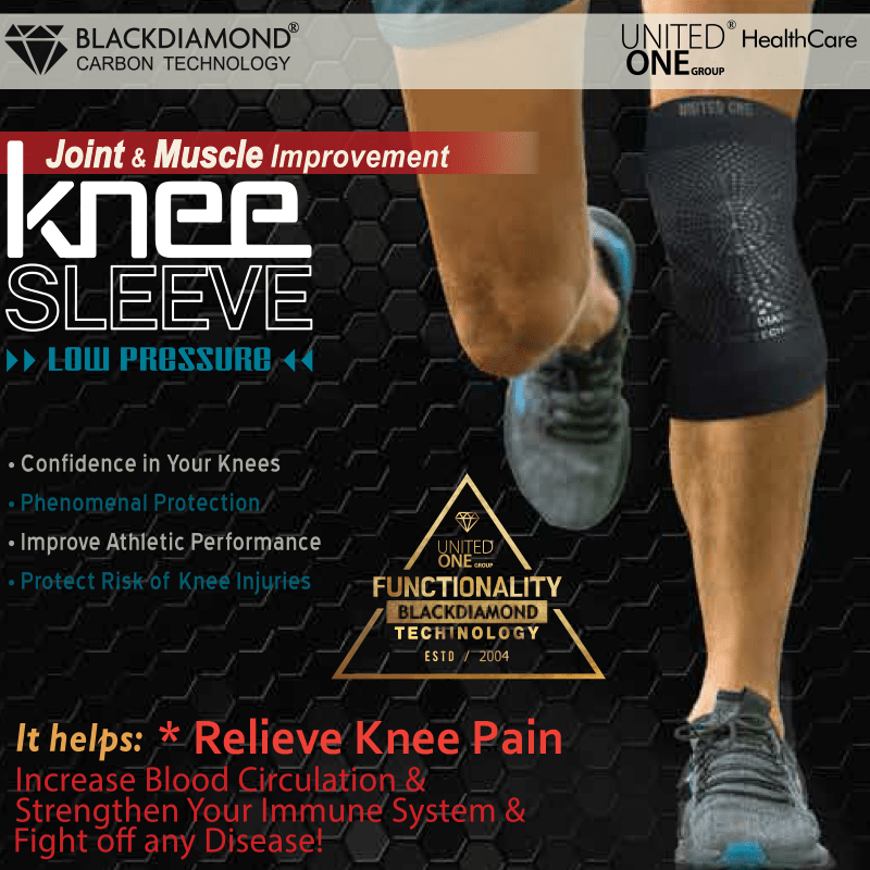 UOG(United One) 니 슬리브. 5-in-All 웰니스 니 슬리브 – CES 2026 세계 최초 수상! 블랙 다이아몬드 카본 기술, 무릎 통증 완화, 관절 안정 & 근육 회복, 운동 서포트 & 데일리 컴포트 | 부드럽고 통기성 좋은 컴프레션, 미국산